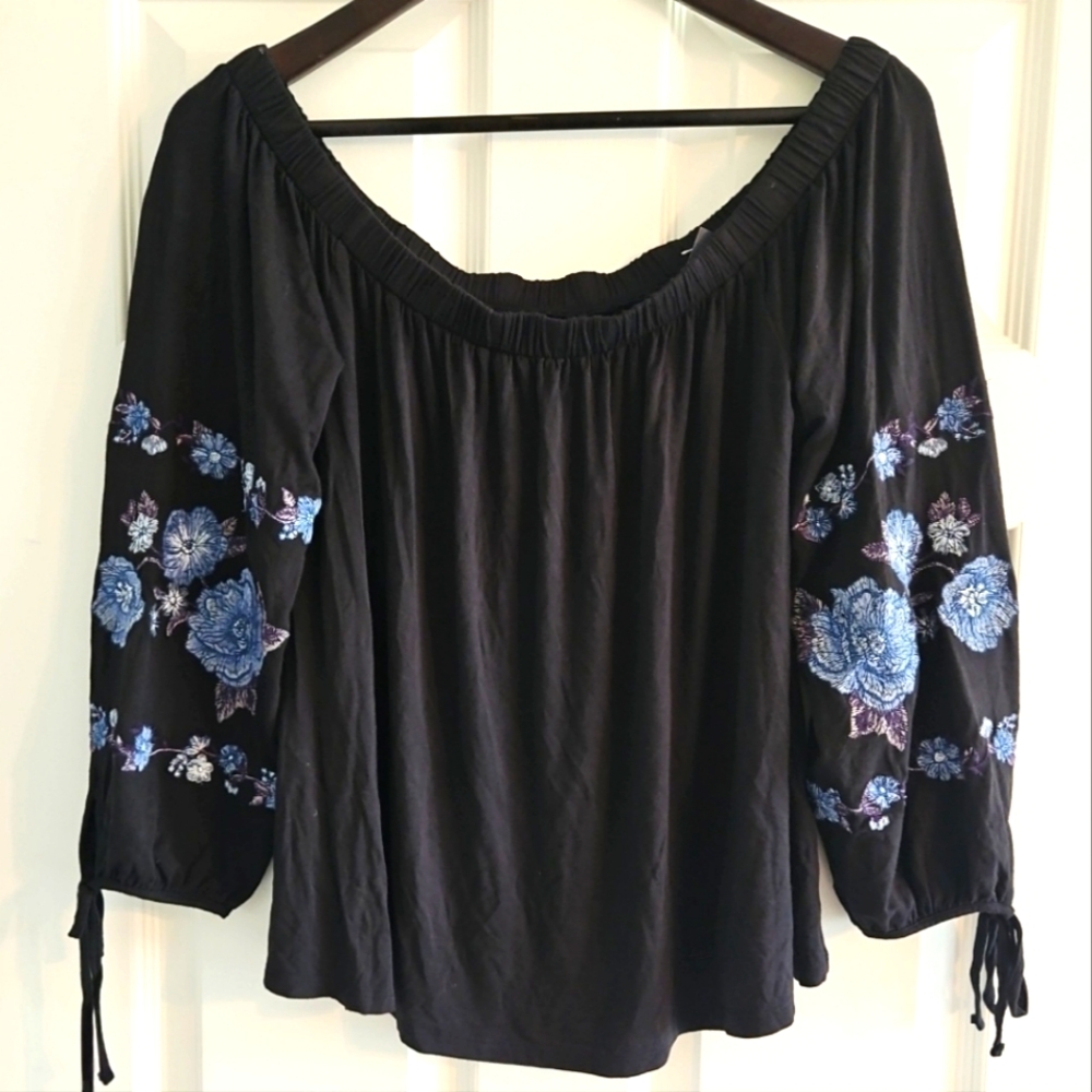 Embroidered Boho Blouse